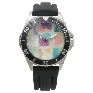 Popsicles II Stone Abstract Print   Mike Schick Watch