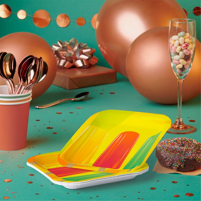 Popsicles Paper Plates (Creator Uploaded)