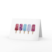 Popsicles watercolor painting artsy summer vibes