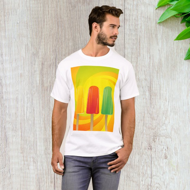 Popsicles Yellow Red Green Mens T-Shirt (Creator Uploaded)