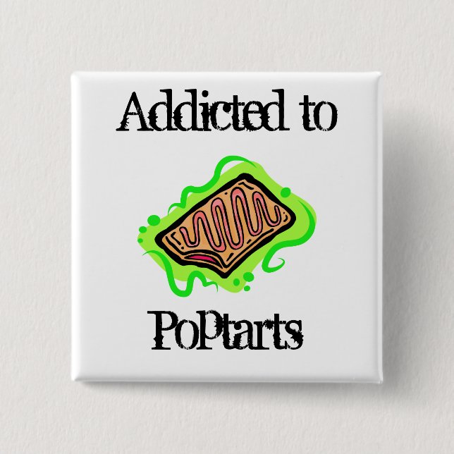 Poptarts 15 Cm Square Badge (Front)