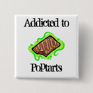 Poptarts 15 Cm Square Badge