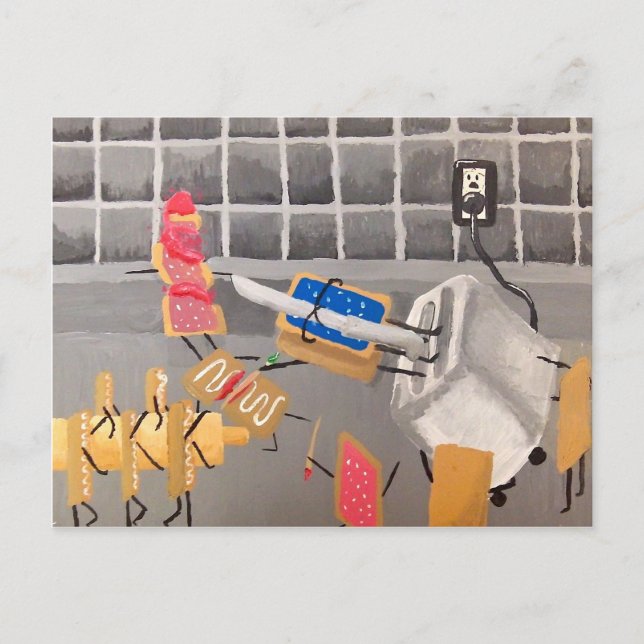 PopTarts vs. Toaster Strudels Postcard (Front)