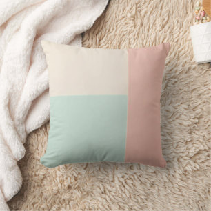 Popular Abstract Blush Pink Mint Collection Cushion