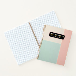 Popular Abstract Blush Pink Mint Collection Notebook