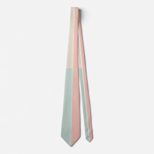 Popular Abstract Blush Pink Mint Collection Tie (Front)