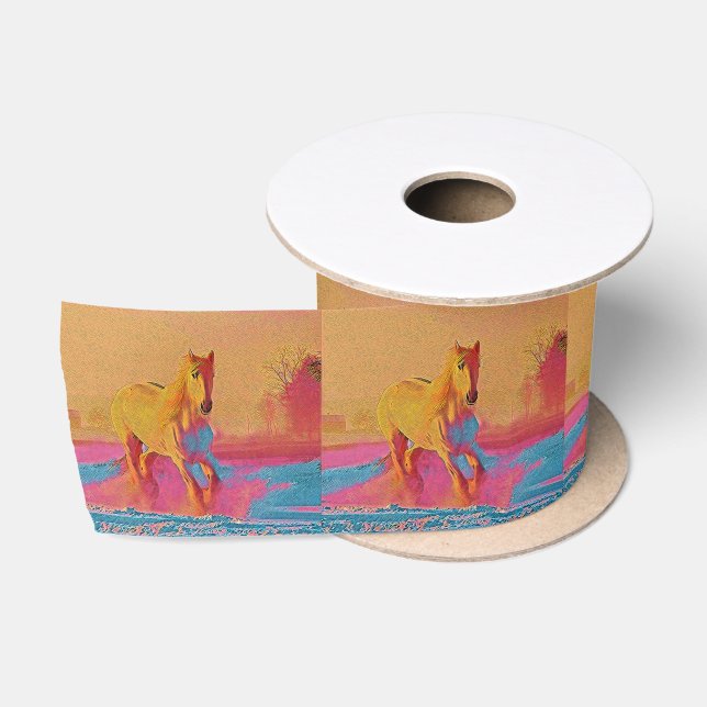 popular Animals - Horse 1 Satin Ribbon (Spool)