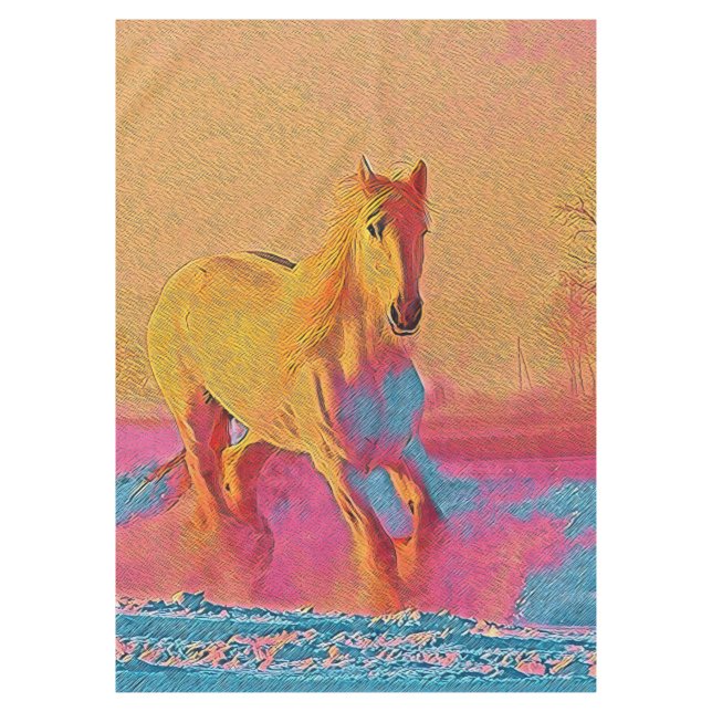 popular Animals - Horse 1 Tablecloth (Front)