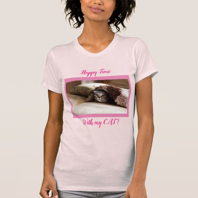 Popular Best Cute Cat Pet T-Shirt (Front)