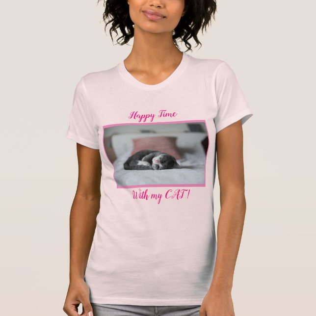 Popular Best Cute Cat Pet T-Shirt (Front)