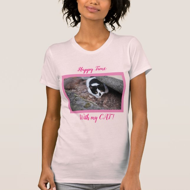Popular Best Cute Cat Pet T-Shirt (Front)