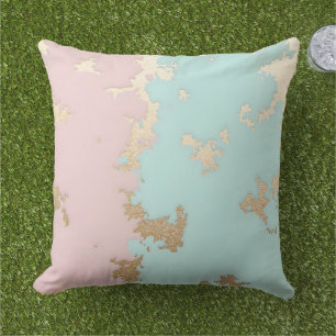 Popular Blush Pink Mint Gold Luxury Collection Cushion
