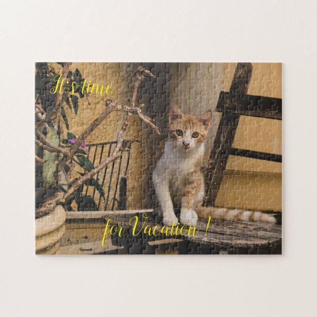 Popular Cat Design Gift Jigsaw Puzzle (Horizontal)