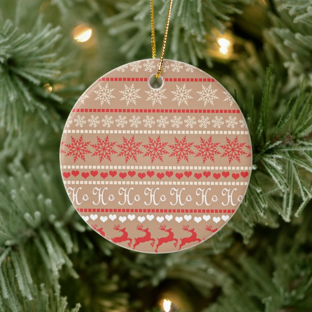 Popular Christmas Holiday pattern Ceramic Tree Decoration (Tree)