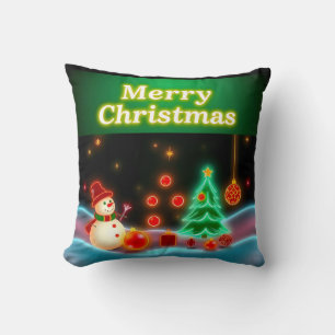 Popular Christmas Neon Holiday Collection Cushion