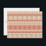 Popular Christmas Pattern Postcard<br><div class="desc">Popular Christmas Pattern with snowflakes. Ho,  ho,  ho!</div>