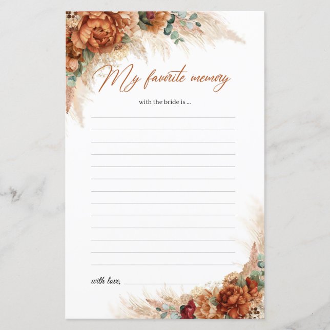 Popular copper rust flowers My Favourite Memory (Front)