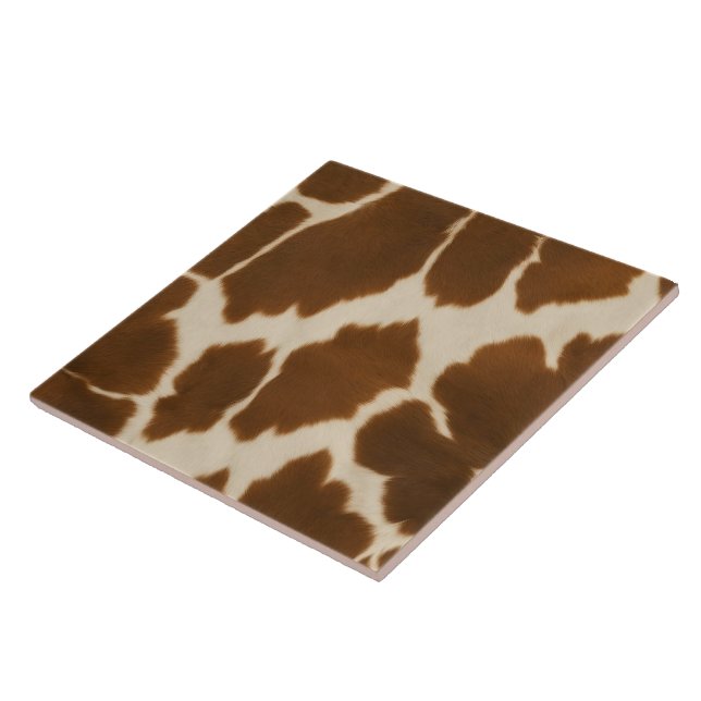 Popular Cow Faux Leather Elegant Collection Tile (Side)