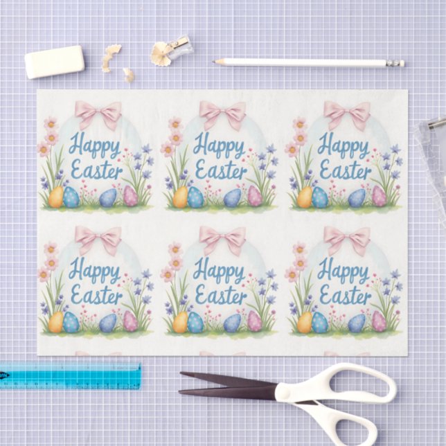 Popular Easter Eggs Beautiful Collection Tissue Paper (Craft)