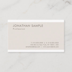 Popular Elegant Minimalist Design Modern Plain Business Card