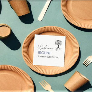 Popular Family tree Family Reunion party Napkin