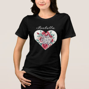 Popular Floral Luxury Gift Collection Tri-Blend Shirt