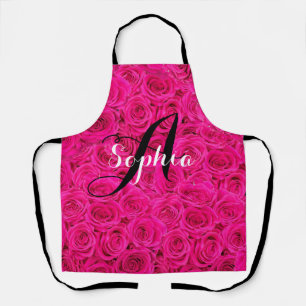 Popular Girl Names Surprise Gift Pink Roses Apron