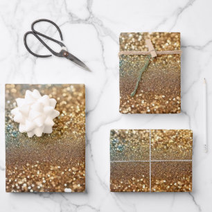 Popular Glitter Opal Holographic Collection Wrapping Paper Sheet