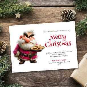 Popular humor Santa downloadable festive card