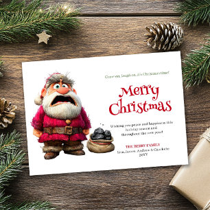 Popular humor Santa downloadable festive card