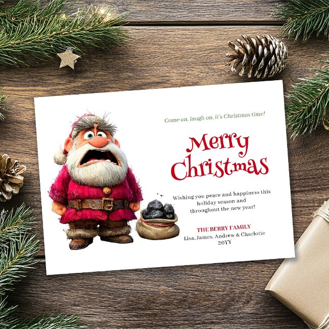 Popular humor Santa downloadable festive card (Popular humor Santa downloadable festive card)
