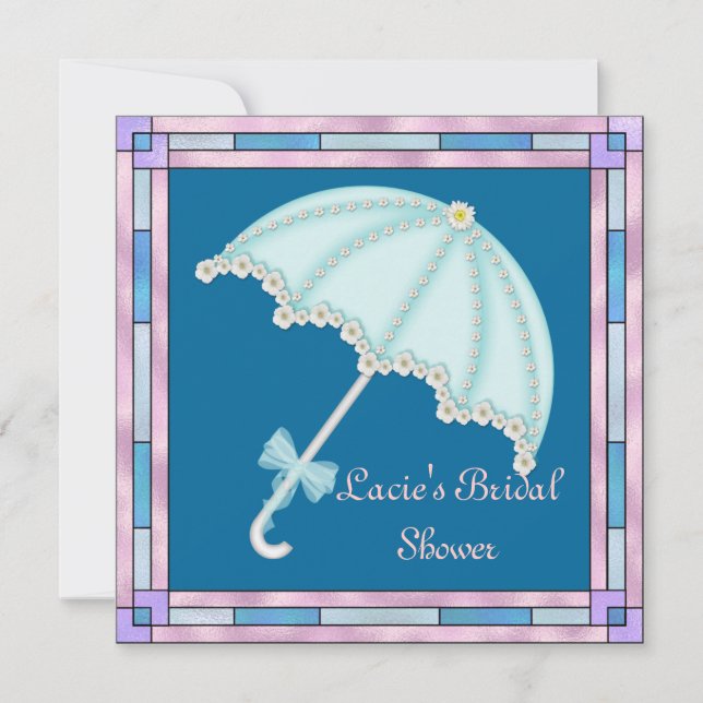 Popular INVITATION BRIDAL SHOWER W/UMBRELLA (Front)