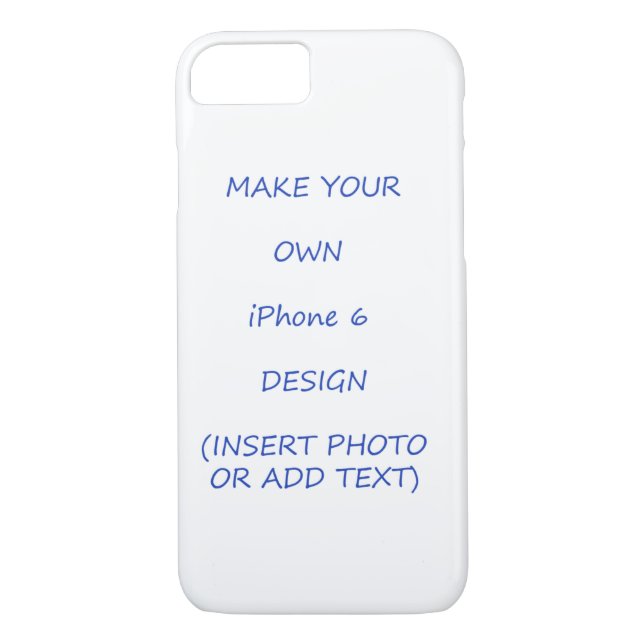 Popular iPhone 7 Case Template Insert Your Photo (Back)