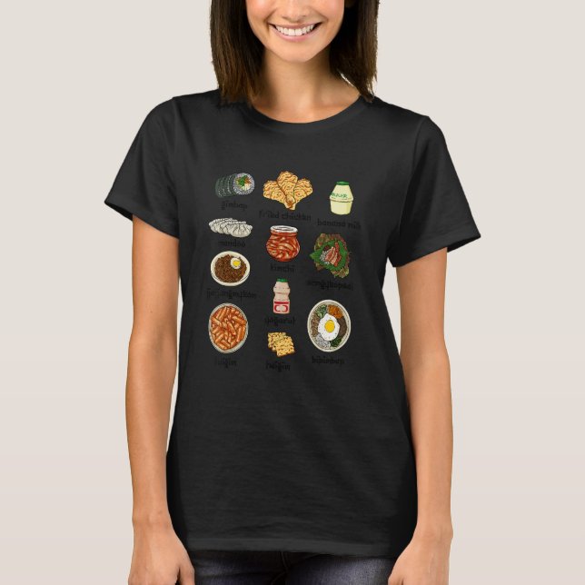 Popular Korean Food Kimchi Bibimbap Food Lover 1 T-Shirt (Front)