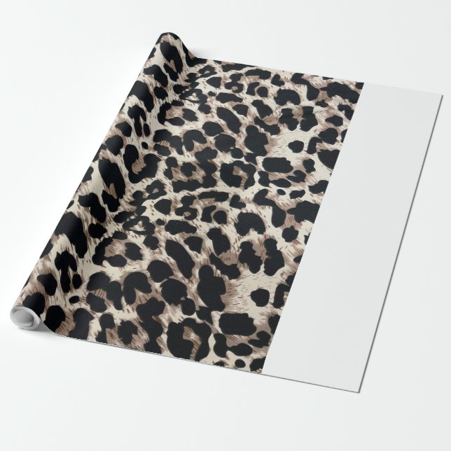  Popular leopard print wrapping paper (Unrolled)