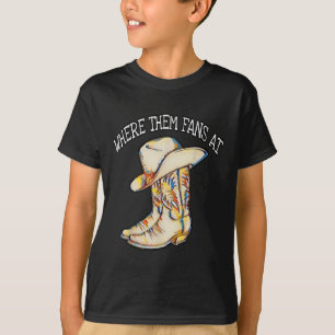 Popular Line Dance Song With Cowboy Hat &amp; Boot T-Shirt