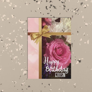 Popular! Lovely Happy Birthday cousin Card