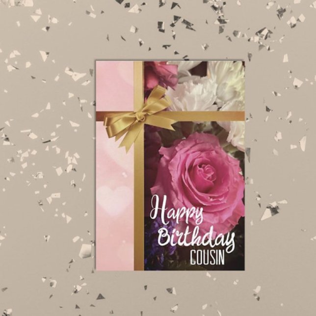 Popular! Lovely Happy Birthday cousin Card (Creator Uploaded)