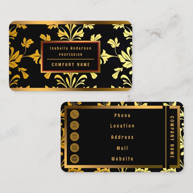 Popular Luxury Elegant Floral Collection Business Card (Front/Back)