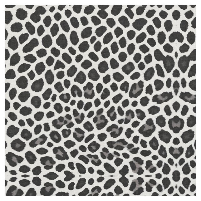 Popular Luxury White Leopard Elegant Collection Fabric (Close Up)