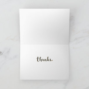 Popular multicolored flower pattern thank you card