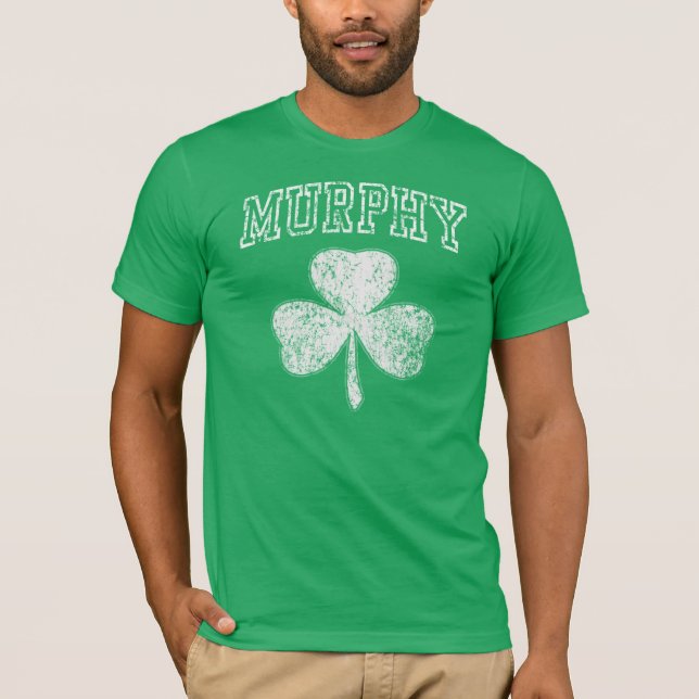 Popular Murphy Shamrock Irish t shirt (Front)
