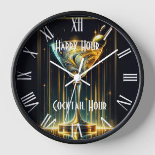 Popular Neon Party Time Personalised Clock