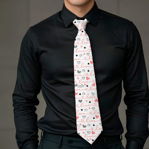 Popular Now Men’s Love Lettering Heart Tie