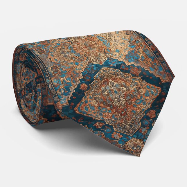 Popular Persian Beautiful Old Pattern Collection Tie (Rolled)