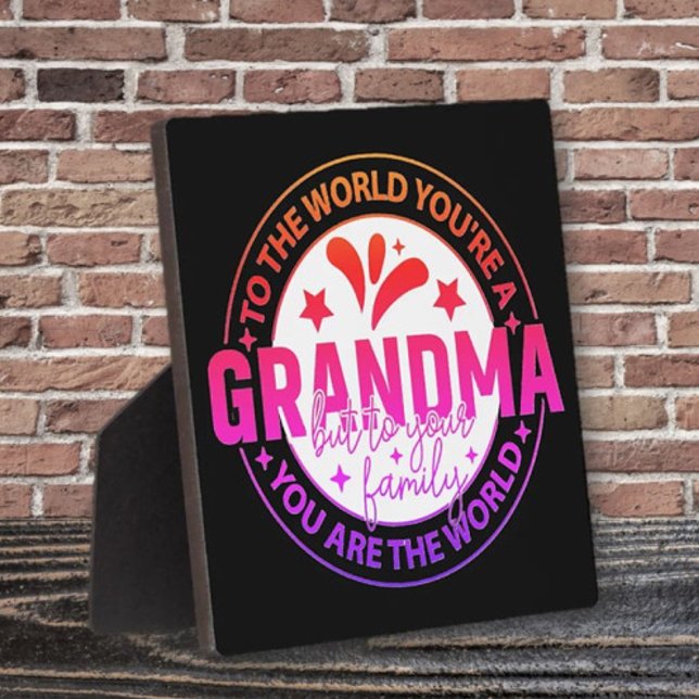 Popular Pick! Special gift plaque for Grandma (Creator Uploaded)