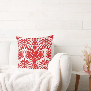 Popular red tiled pattern  cushion
