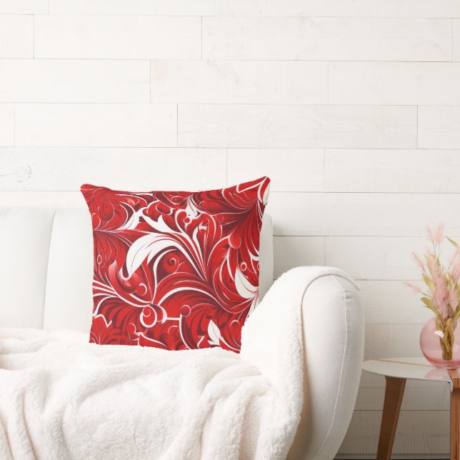 Popular red tiled pattern  cushion (Couch)