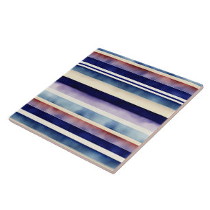 Popular Summer Navy Blue Boat Stripes Collection Tile