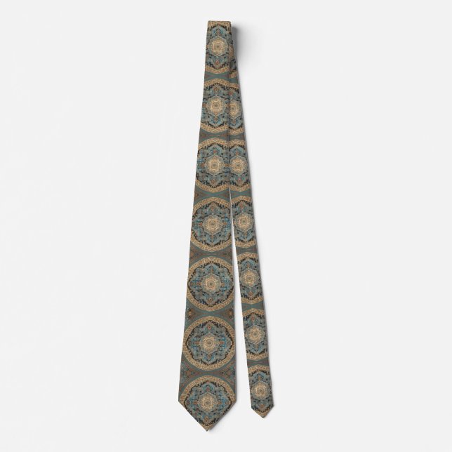 Popular Turkish Beautiful Old Pattern Collection Tie (Front)